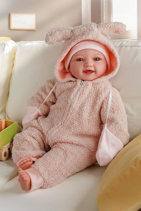 Babyside 15-inch baby doll with feeding set, ideal for nurturing role play