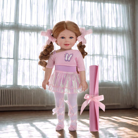 BABESIDE American 18-inch doll in dancer pose for imaginative play