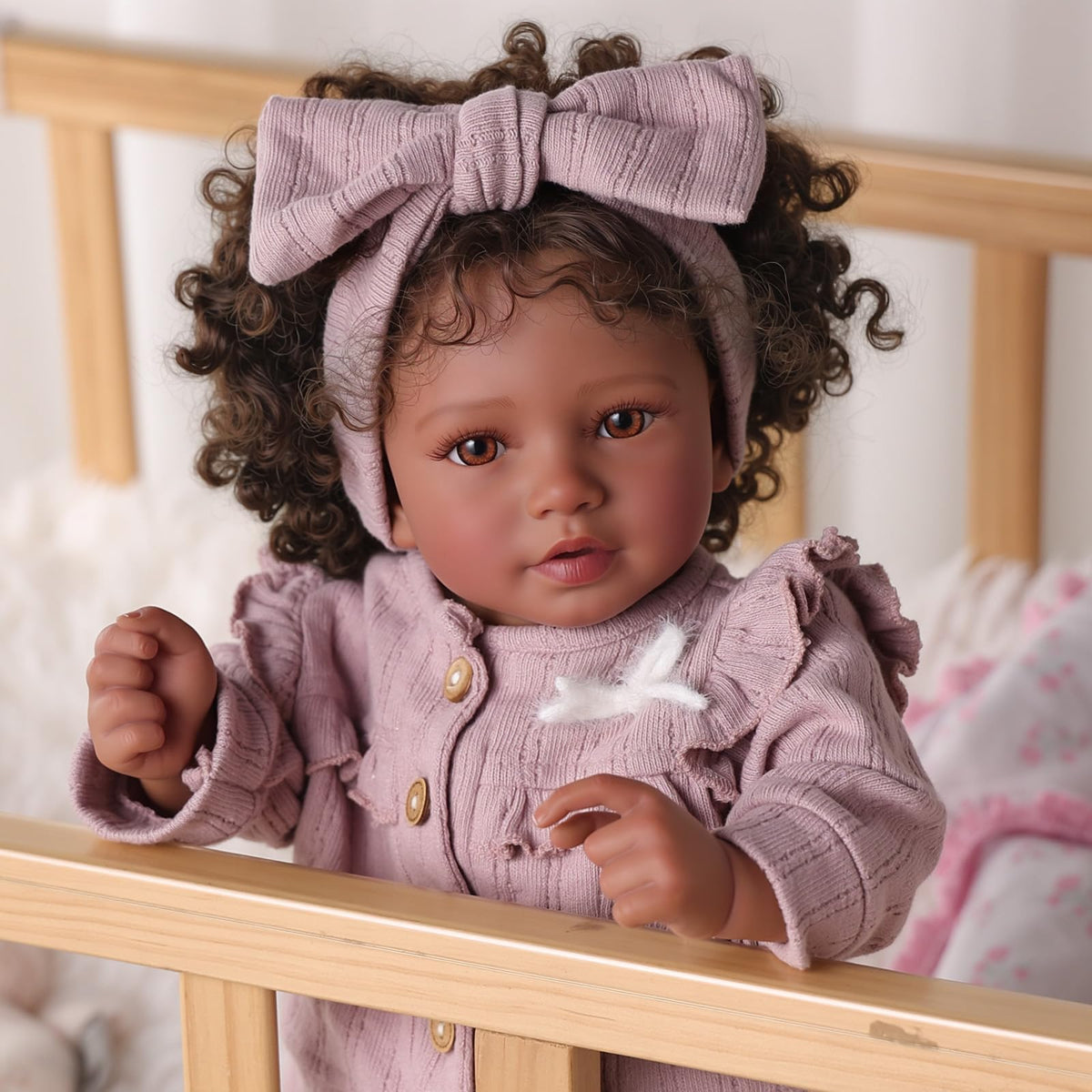 BABESIDE Callie hair rooted with soft curls easy to style