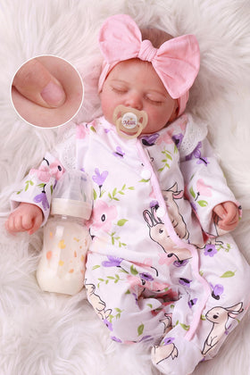 BABESIDE lifelike reborn doll face with realistic details for immersive pretend play