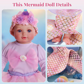 BABESIDE Mermaid accessory pack expands dress-up options for creativity.
