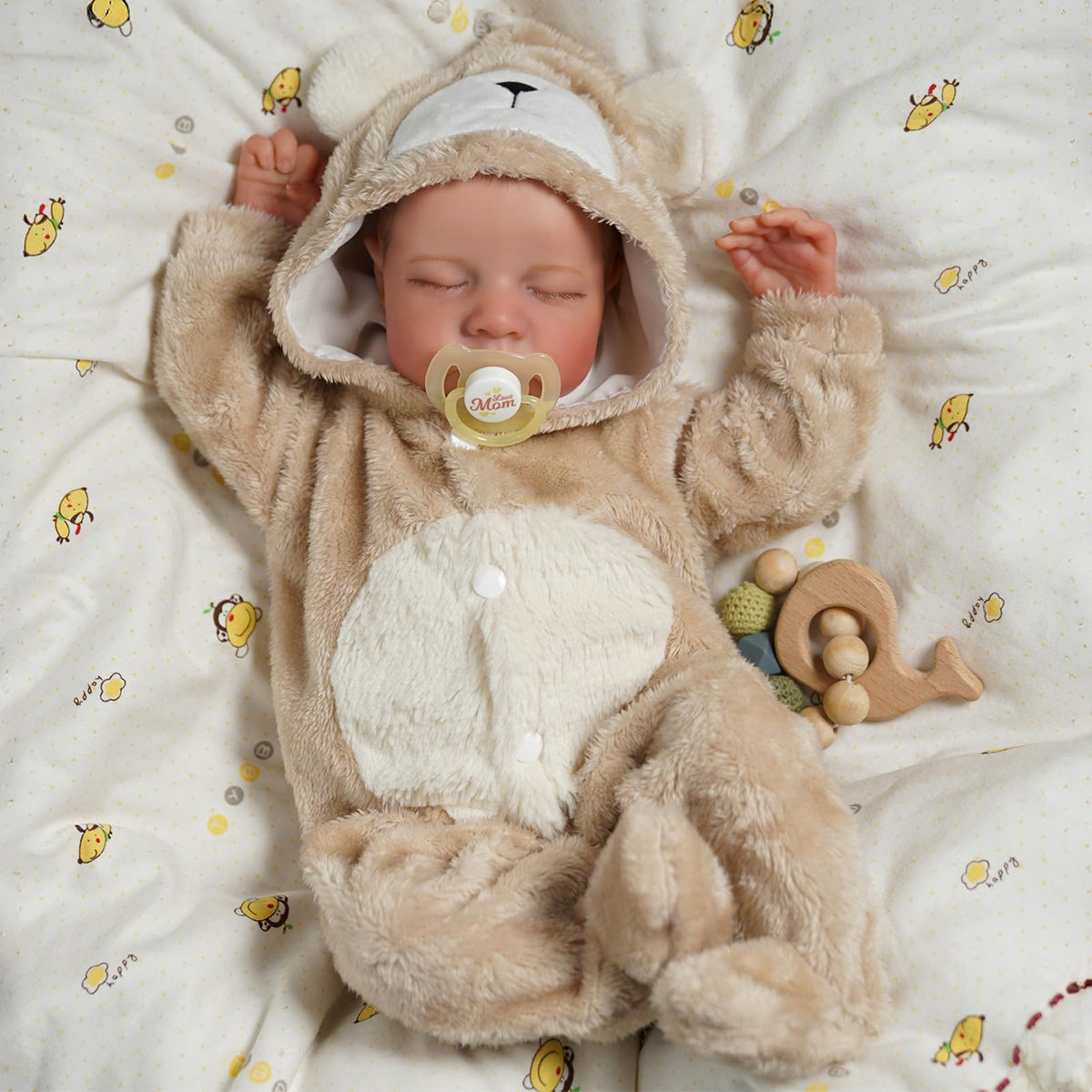BABESIDE soft-body baby doll, gentle touch for cuddling and nurturing play.
