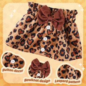 BABESIDE soft ruffled jacket provides cozy warmth for doll adventures