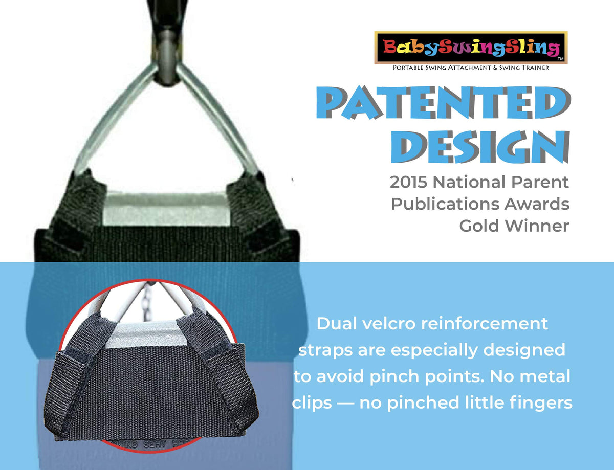 BabySwingSling-front-back-support enhances safety during swinging.