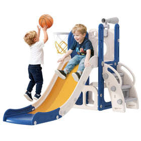 Babytronic Toddler Slide 6-in-1 design boosts versatile play sessions.
