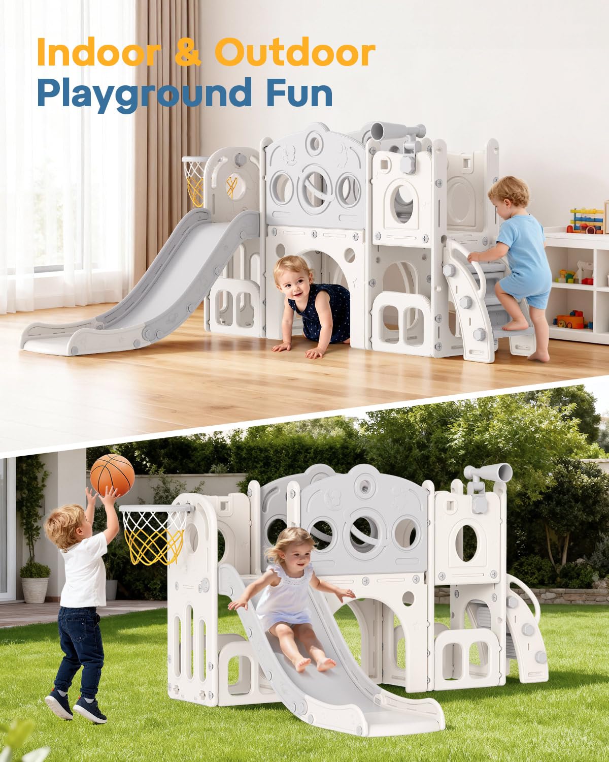 Babytronic toddler slide climber promotes active indoor and outdoor fun