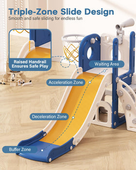 Babytronic Toddler Slide telescope view encourages curious exploration.