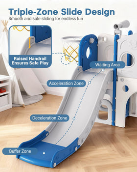 Babytronic toddler slide telescope sparks pretend exploration during playtime.