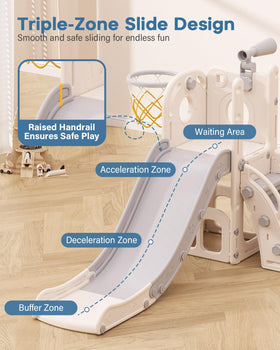 Babytronic Toddler Slide features telescope for imaginative exploration during play
