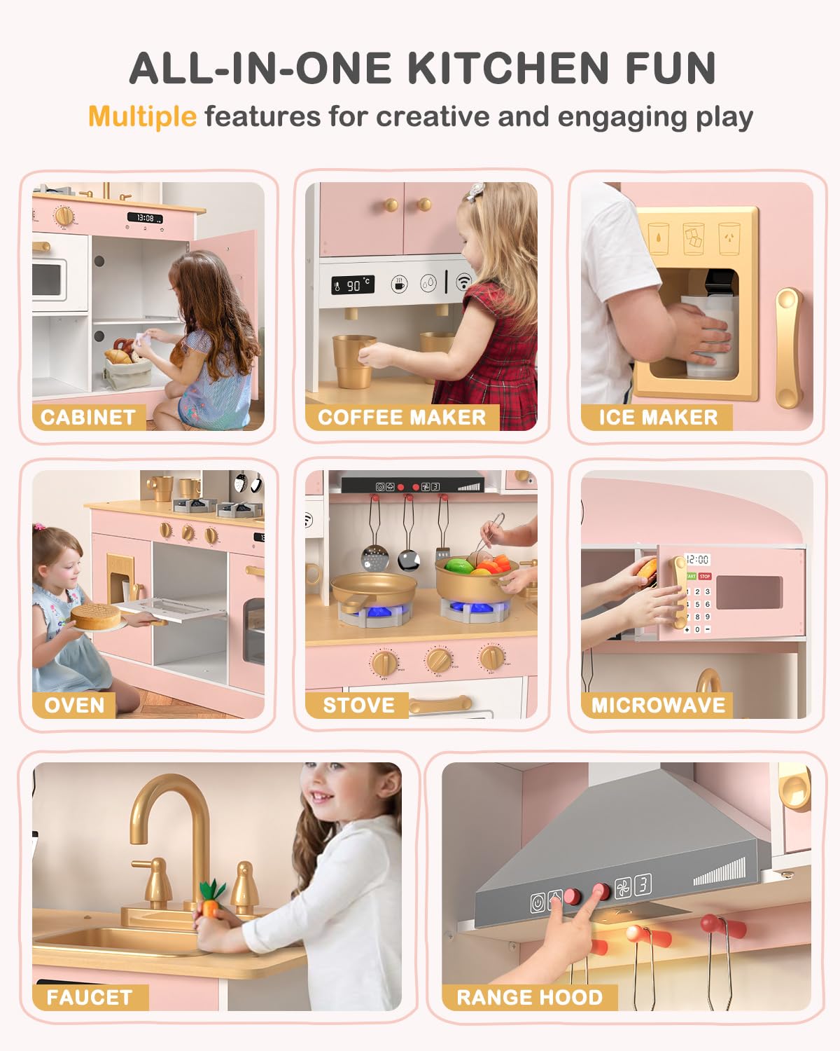 Babytronic kitchen accessories provide complete pretend cooking tools