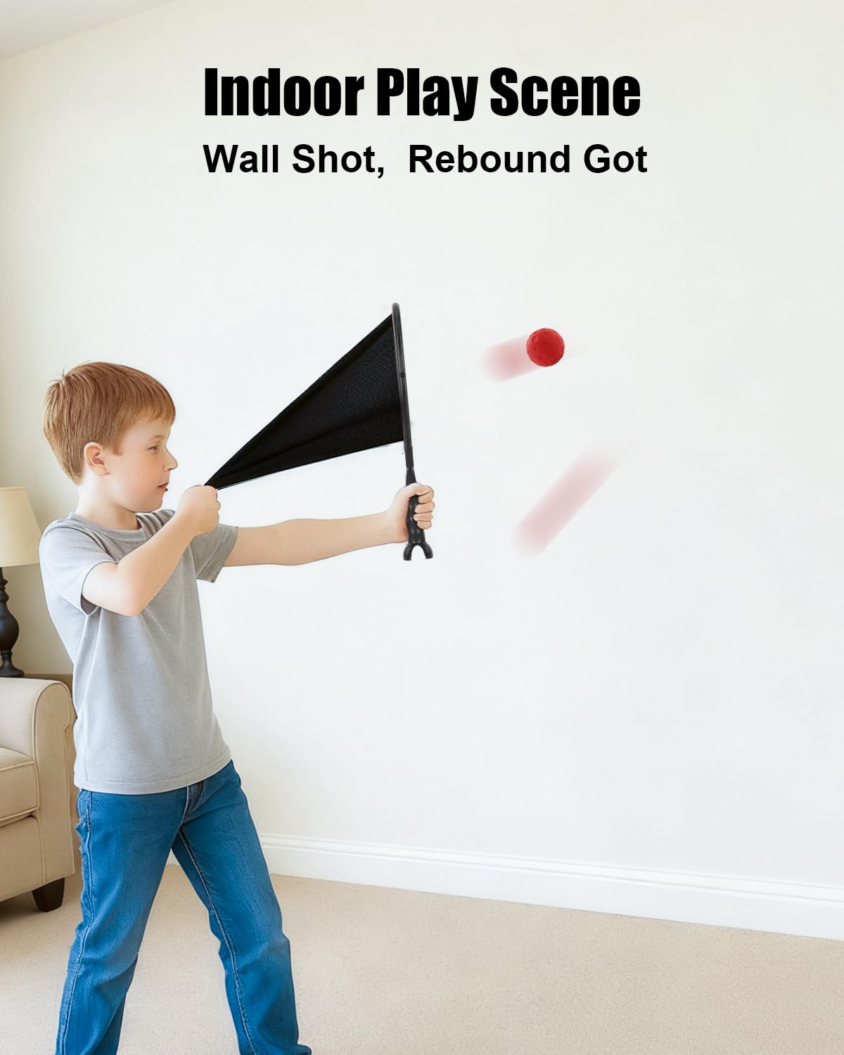 Backyard All-Stars Slingshot Scoop Net-Paddle ensures quick catches and smooth rallies.