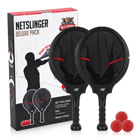 Backyard All-Stars Slingshot Scoop Rackets enable fast-paced play indoors or outdoors.