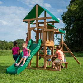 Backyard Discovery Belmont Swing Set trapeze for aerial play