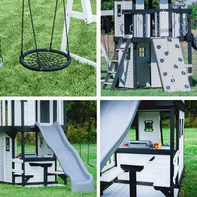 Backyard Discovery Canyon Creek belt swings offering classic backyard fun
