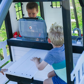 Backyard Discovery Canyon Creek lower playhouse sparks kitchen roleplay