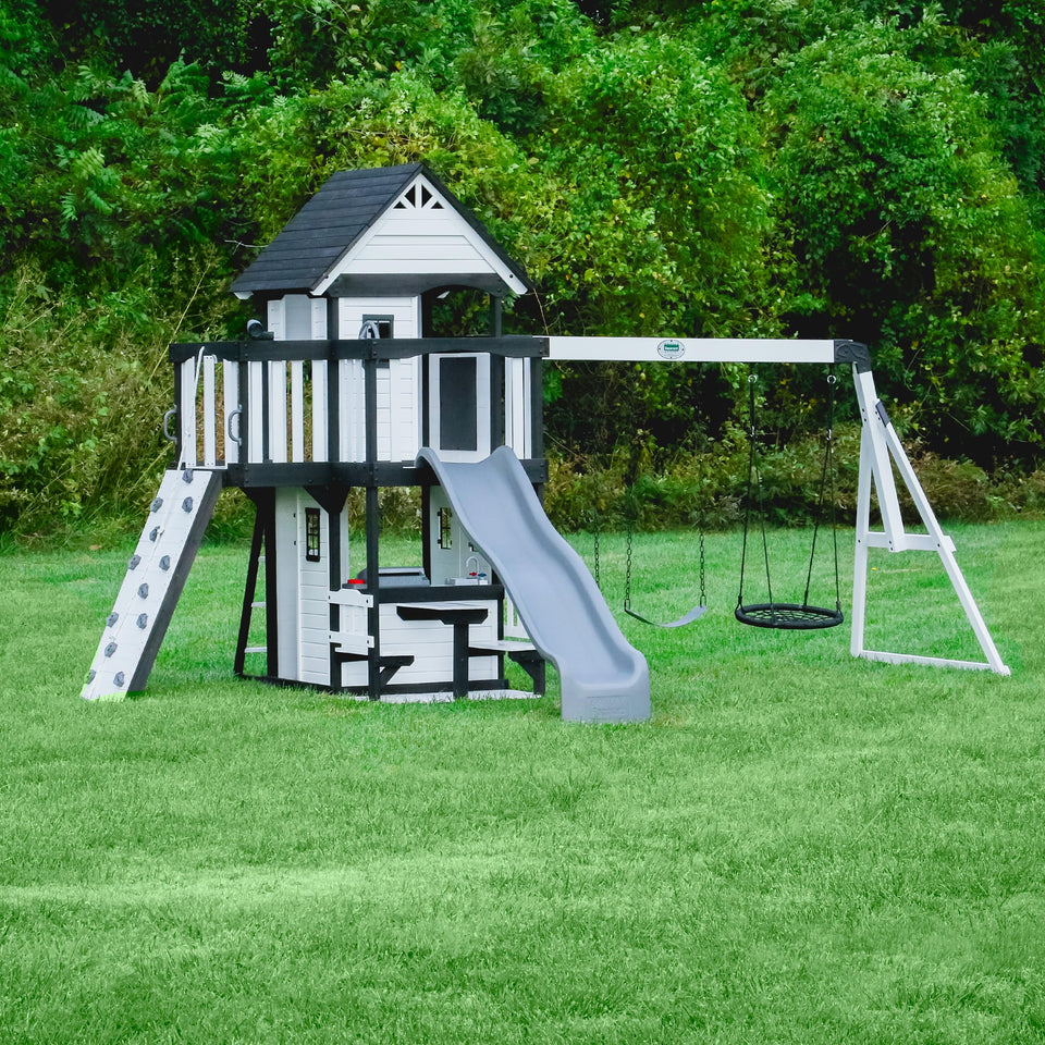 Backyard Discovery Canyon Creek wave slide for fast, fun descents in the yard