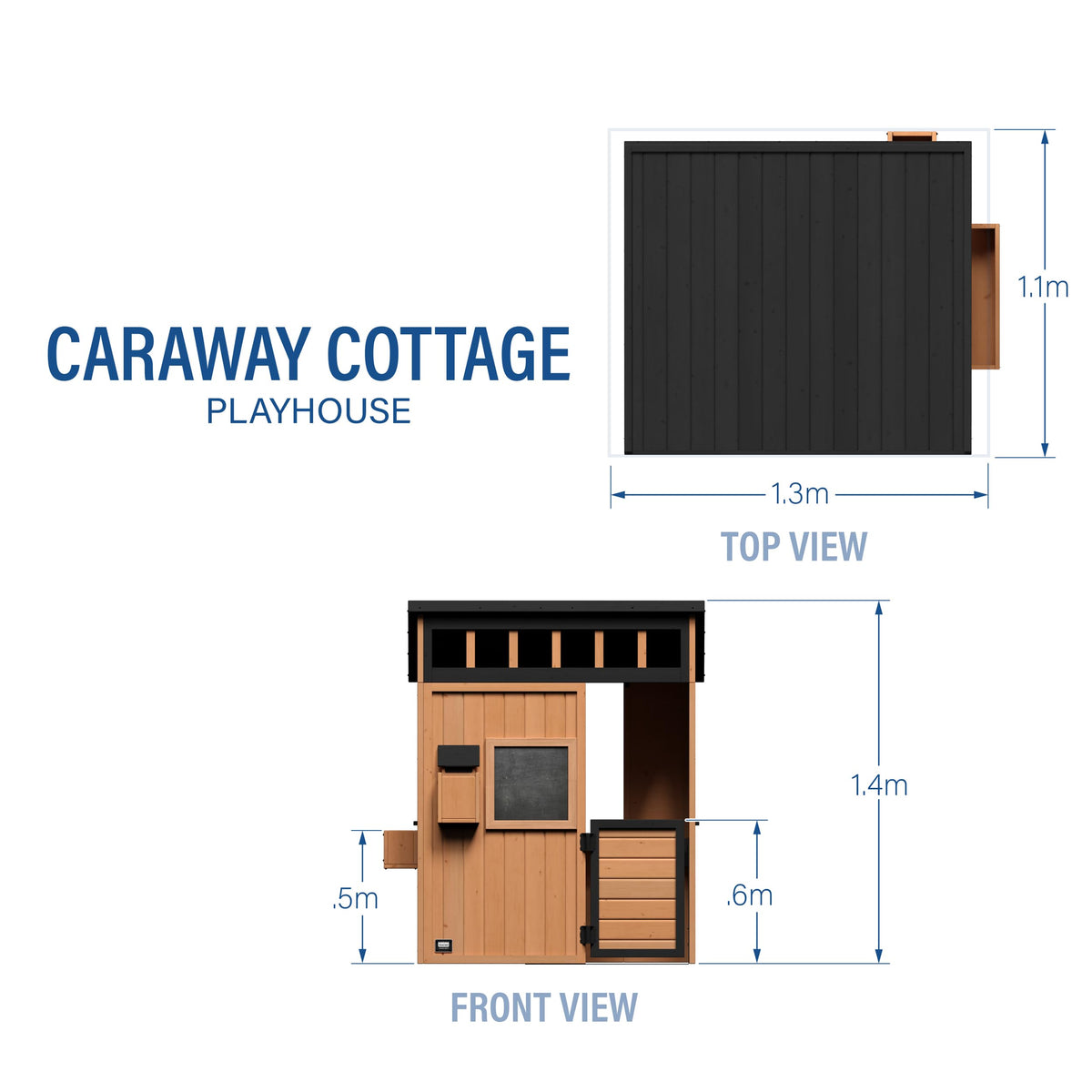 Backyard Discovery Caraway Cottage decorative flower box for tiny garden ideas.