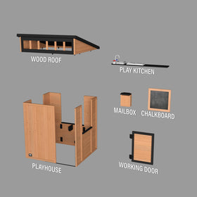 Backyard Discovery Caraway Cottage ready-to-assemble design simplifies setup.