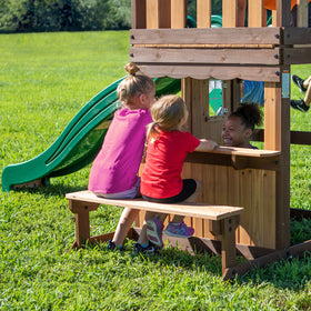 Backyard Discovery Lakewood 5-year warranty highlights durable cedar construction
