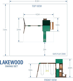 Backyard Discovery Lakewood 8-foot wave slide for exciting outdoor rides