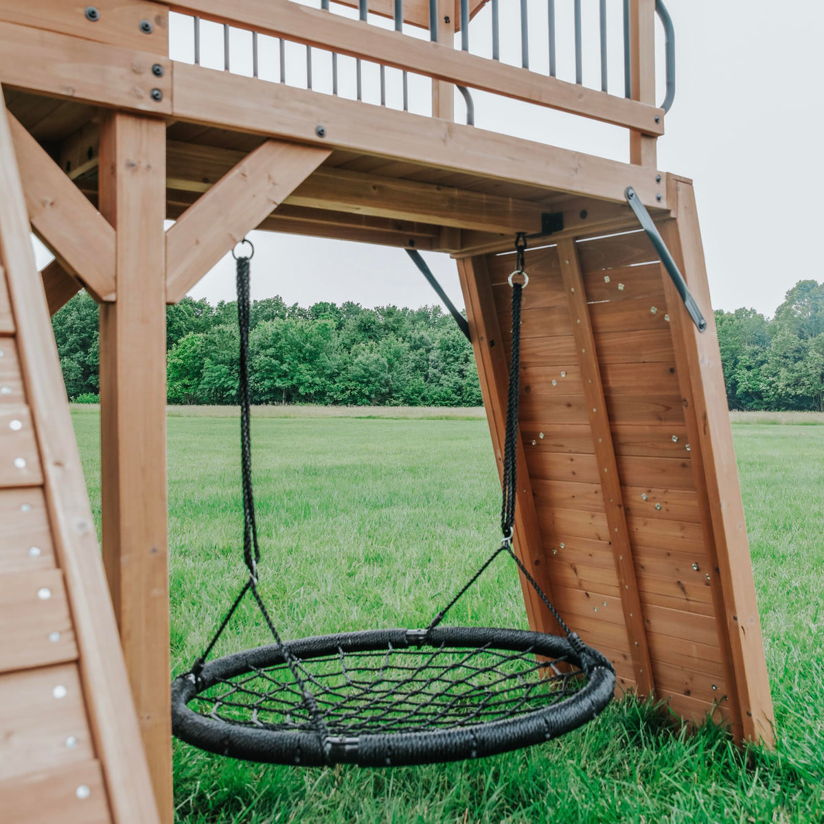 Backyard Discovery Sterling Point belt swings offer classic backyard fun