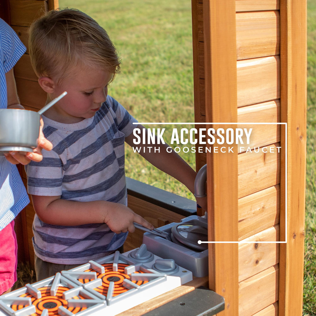 Backyard Discovery Sweetwater ready-to-assemble design simplifies setup.