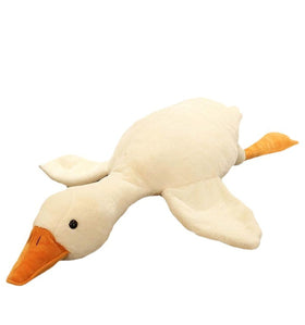 Bacmaze Goose Plush full-body 20-inch white, great for travel and play.