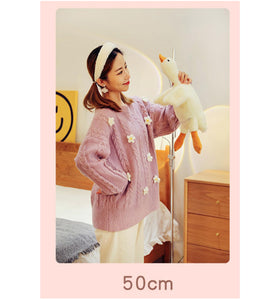Bacmaze Goose Plush full-body 63-inch white, ideal for playrooms and beds.