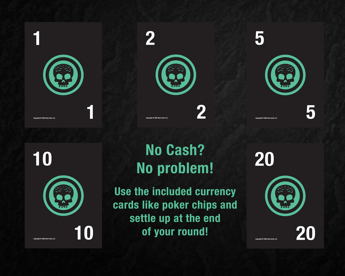 Bad Cards Fore Gambling Golfers all-season play kit keeps games going