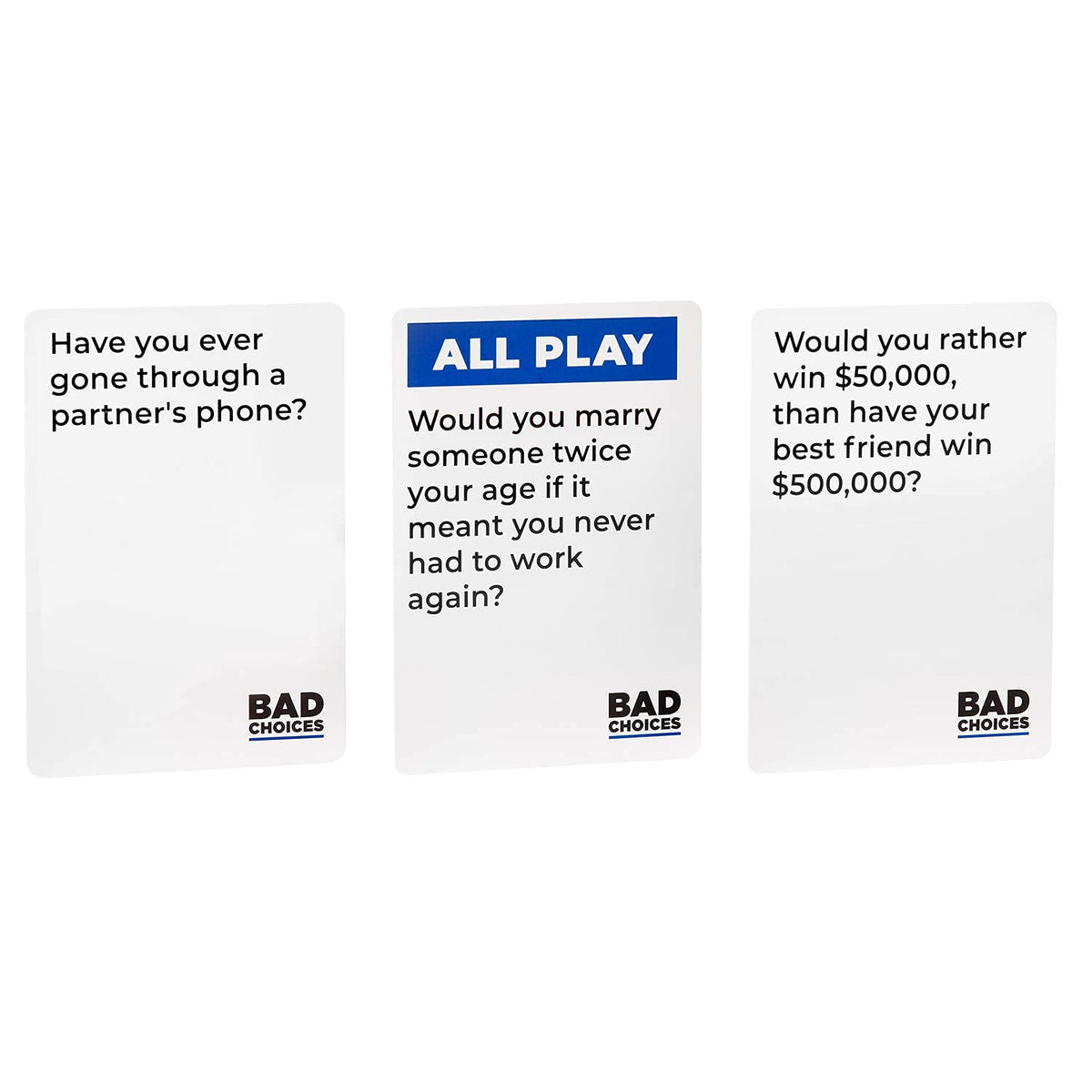 BAD CHOICES after dark pack creates mood for late-night fun