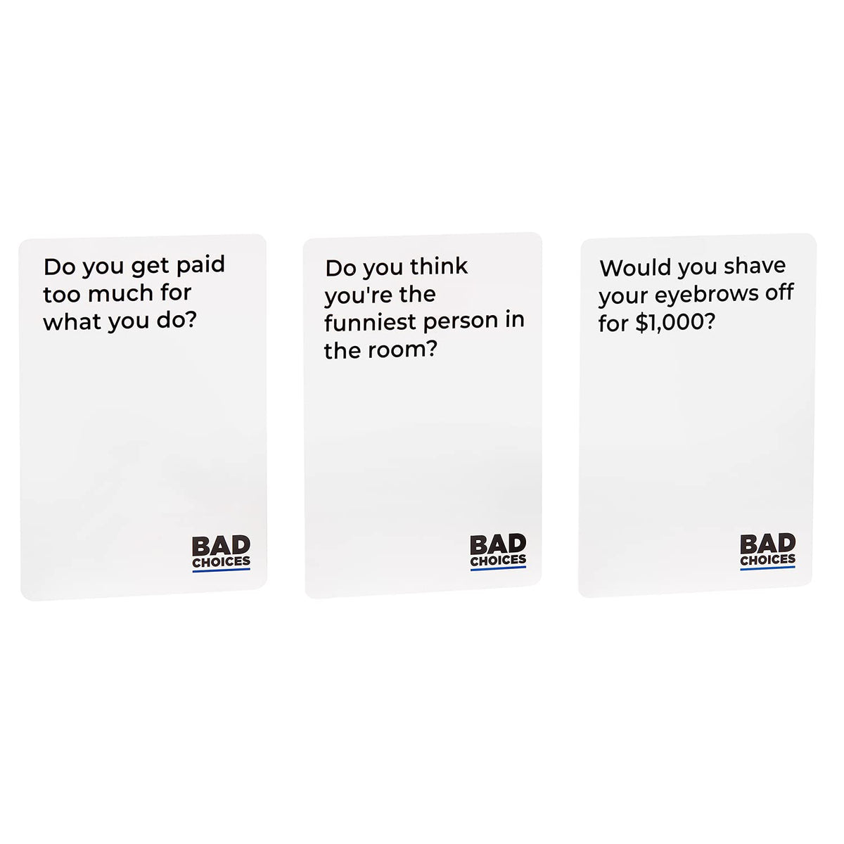 BAD CHOICES party game gift packaging makes a ready-to-gift party surprise.