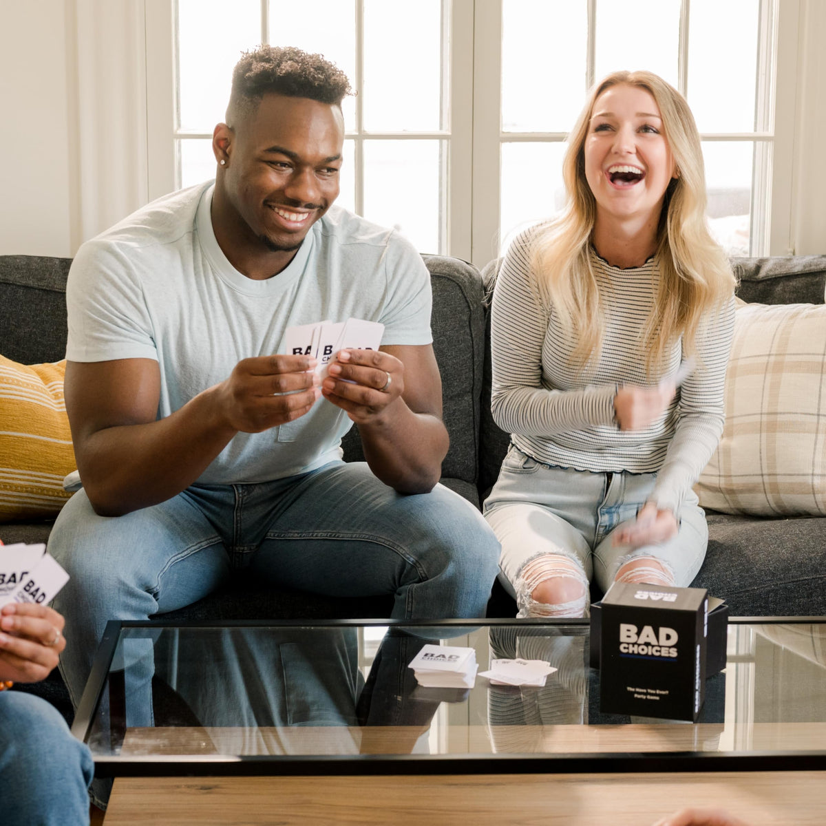 BAD CHOICES party game host spotlight captures hosting a memorable night.