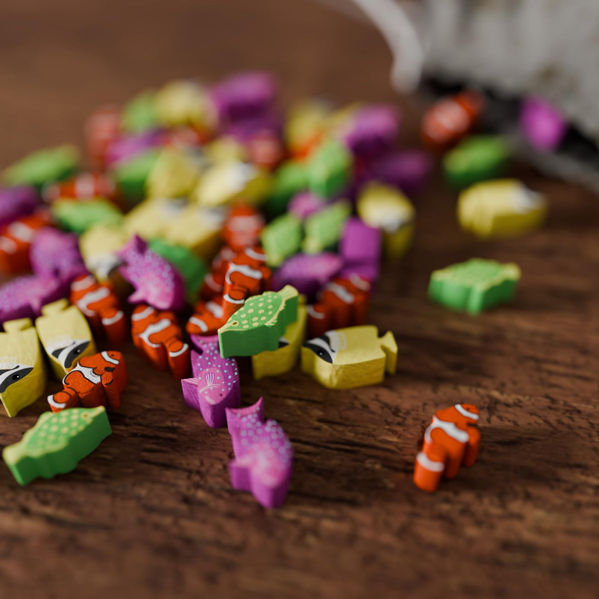 BAD COMET Shallow Sea seashell tokens offer tactile variety and scoring opportunities