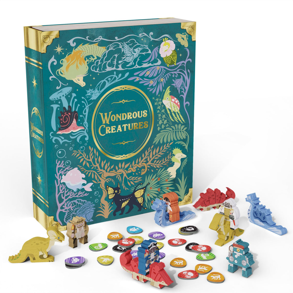 BAD COMET Wondrous Creatures cards and habitat tiles for strategic tableau building.