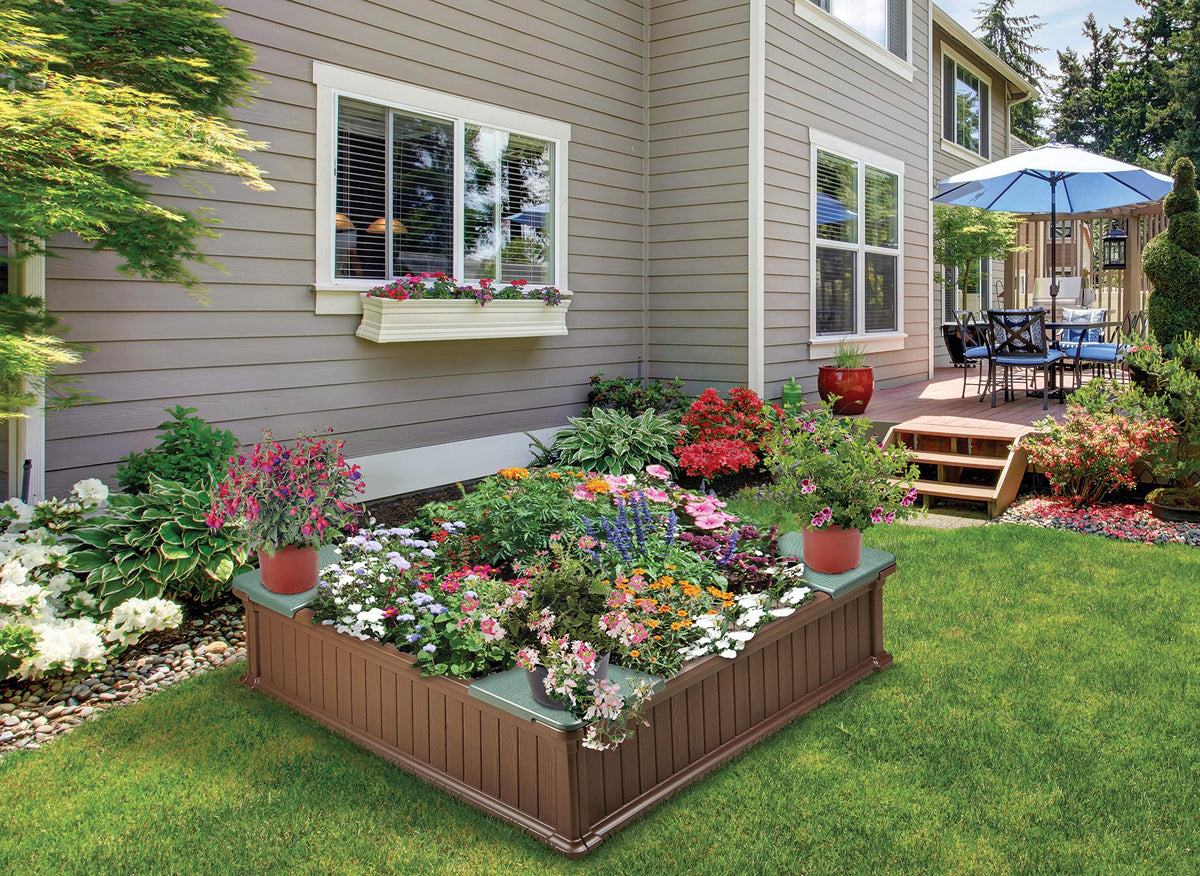 Badger Basket built-in drainage helps keep play surfaces dry.