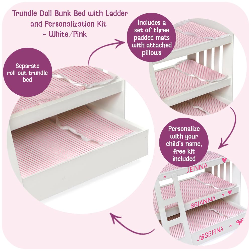 Badger Basket bunk bed with trundle offering extra sleeping space or storage.
