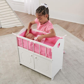 Badger Basket white finish offers a clean, timeless look for playrooms.