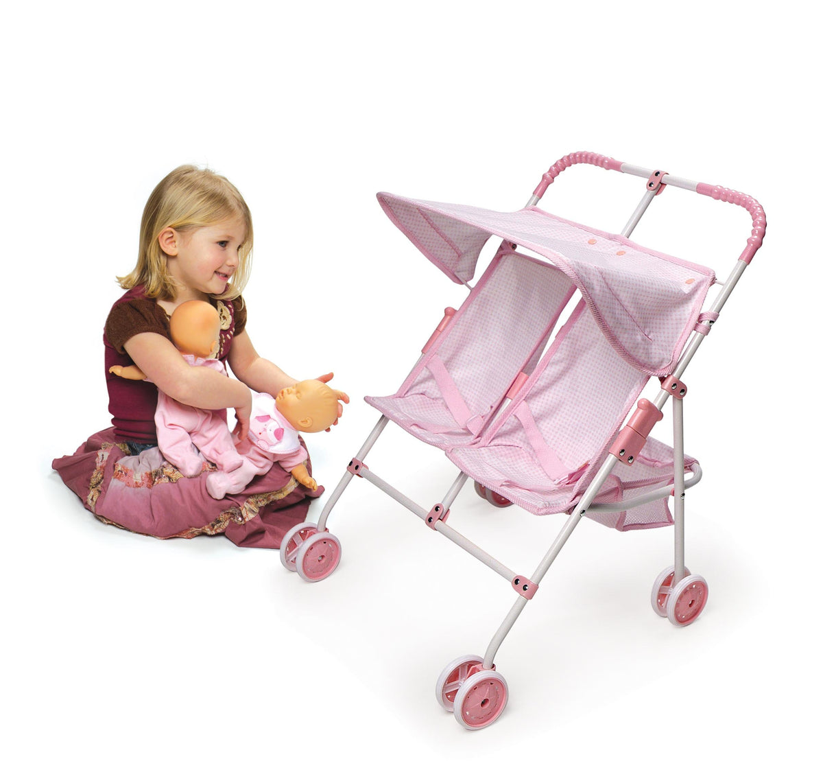 Badger Basket doll stroller designed for indoor play with 18-inch dolls