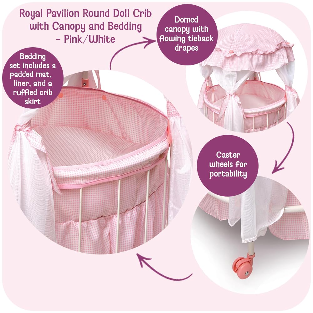 Badger Basket Pavilion padded mat provides a soft sleeping space for 18-inch dolls