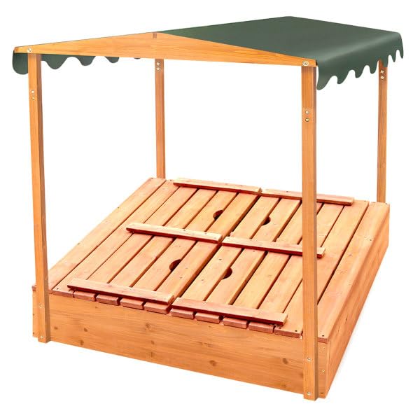 Badger Basket ample sand area supports multiple children playing together.