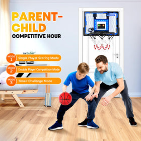 BADGOAL shatterproof backboard ensures safe, durable play during energetic shots.
