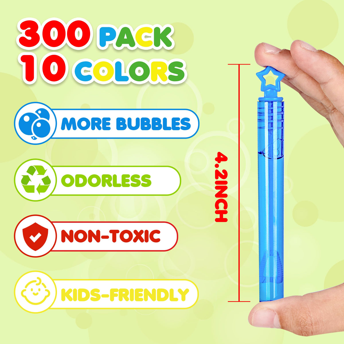 Baegzgx 300-piece neon set with ten colors for celebrations.
