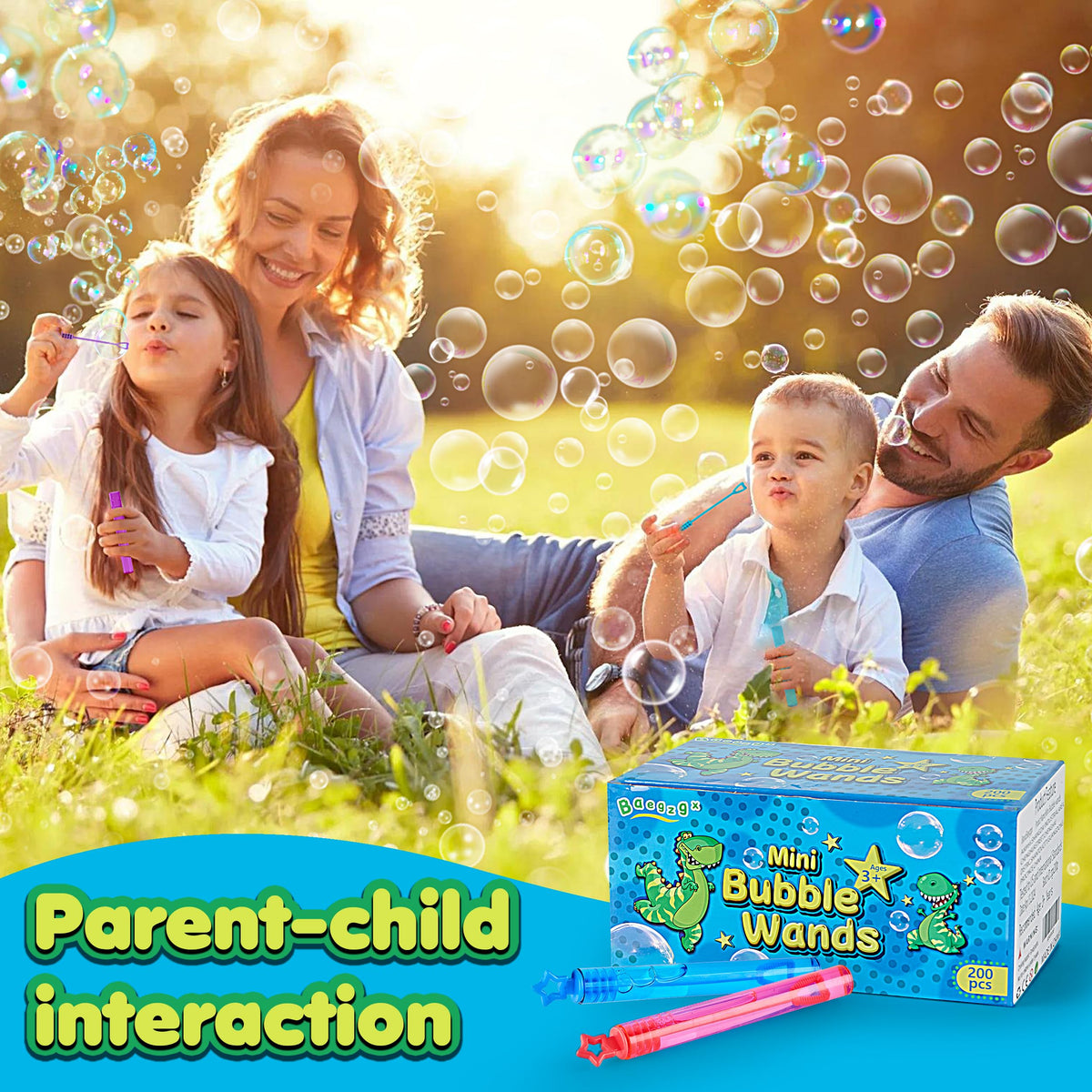 Baegzgx bubble wands suitable for indoor or outdoor play.