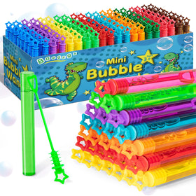 Baegzgx mini bubble wands in a 10-color set for festive party favors.