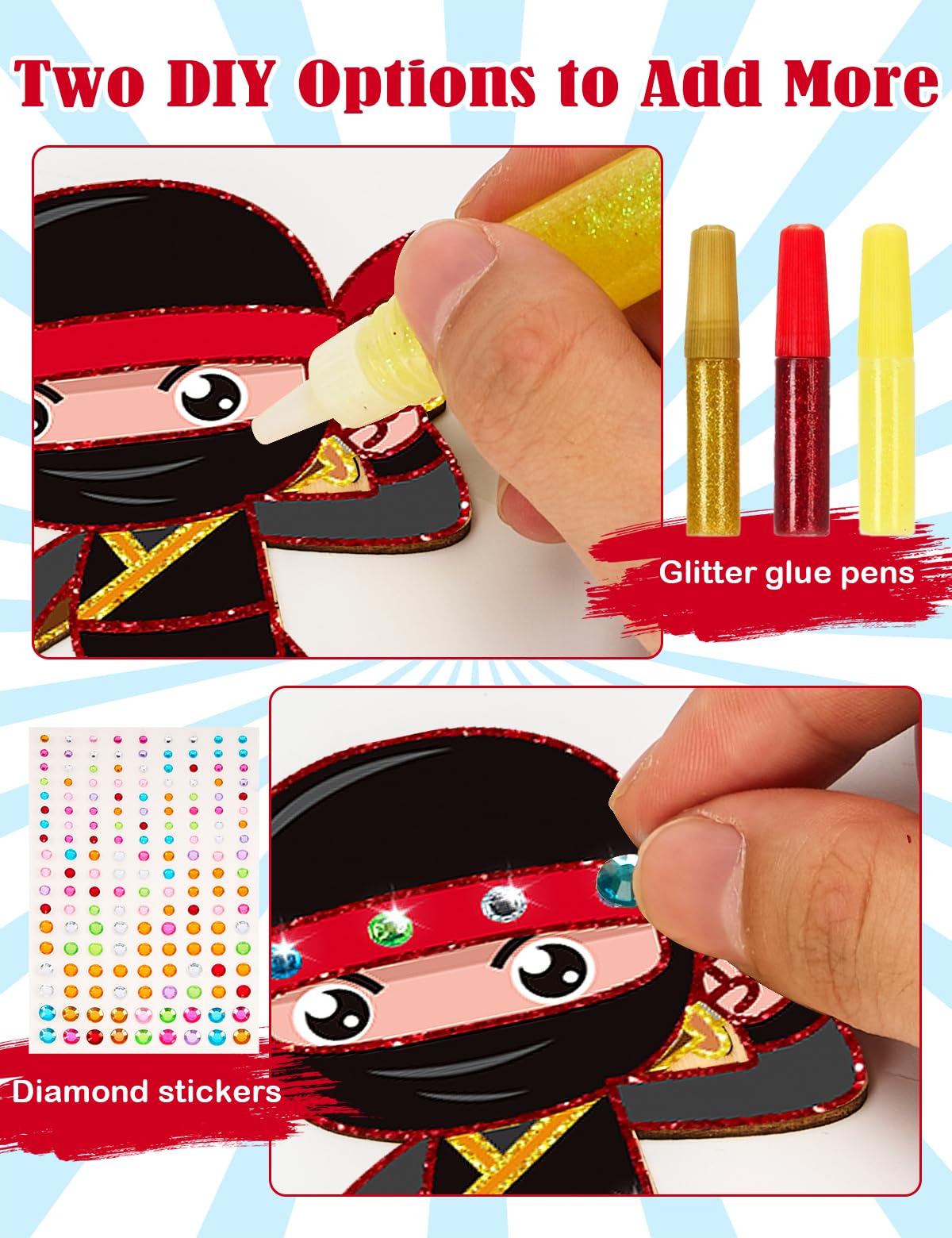 Bafeil diamond sticker adds sparkle to ninja artwork