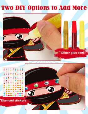 Bafeil diamond sticker adds sparkle to ninja artwork