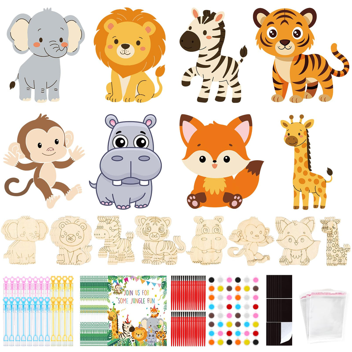 Bafeil Safari painting brushes set for smooth, kid-safe strokes.