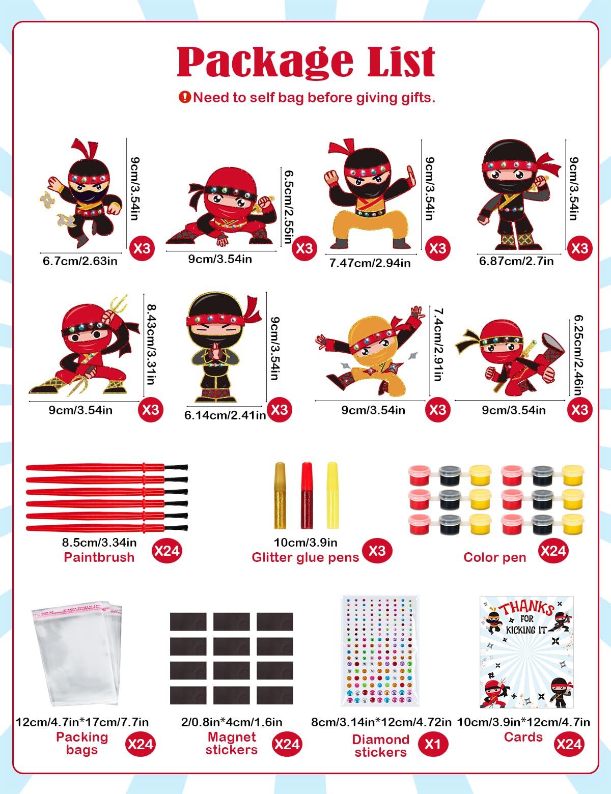 Bafeil wooden ninja crafts designed for creative play and learning through art
