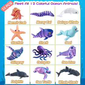 Baibaiba 3D sea animal seal figure for playful learning and desk décor.