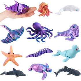 Baibaiba 3D sea animal shark figure for tactile play and desk decor.